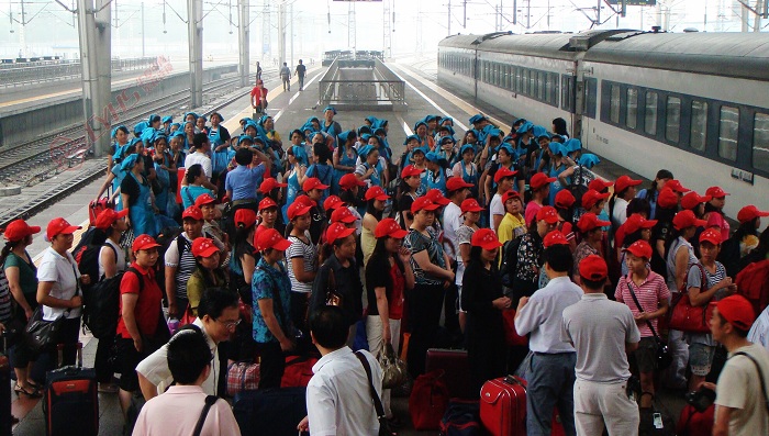 湖北工会家政团抵京